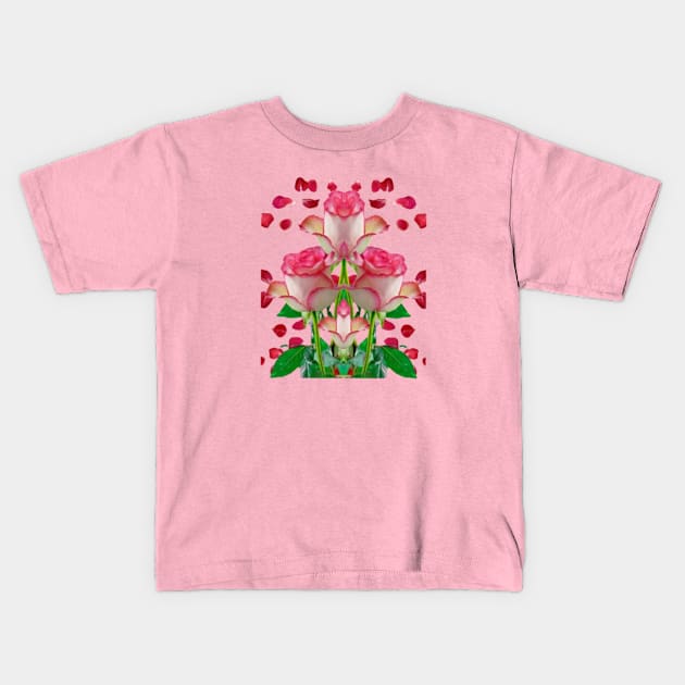 nice rosas Kids T-Shirt by Dilhani